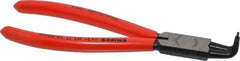 Knipex - Internal Retaining Ring Pliers - 6-3/4" OAL, Bent Nose - Exact Tool & Supply