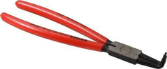 Knipex - Internal Retaining Ring Pliers - 8-1/2" OAL, Bent Nose - Exact Tool & Supply