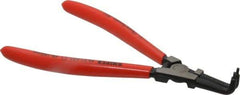 Knipex - External Retaining Ring Pliers - 8-1/2" OAL, Bent Nose - Exact Tool & Supply