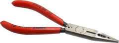 Knipex - 6-1/4" OAL, Electrician's Pliers - Standard Jaw, Standard Head - Exact Tool & Supply