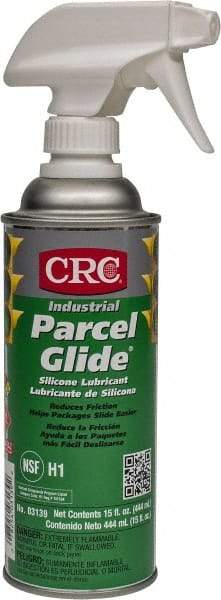 CRC - 16 oz Trigger Spray Can Nondrying Film/Silicone Penetrant/Lubricant - Clear & White, -40°F to 400°F, Food Grade - Exact Tool & Supply