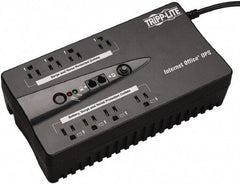 Tripp-Lite - 15 Amp, 550 VA, Flat Pack Mount Standby Backup Uninterruptible Power Supply - Backup 3-1/2 min with Full Load & 10 min with Half Load, 120 VAC Input & Output, 300 Watt Output, 1 Phases, 6 Outlets - Exact Tool & Supply