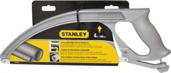 Stanley - 12" Hacksaw - 4" Throat Depth, Ergonomically Design D-Style Handle - Exact Tool & Supply