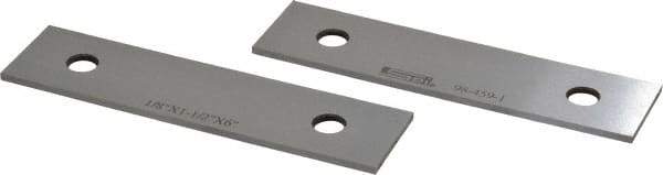 SPI - 6" Long x 1-1/2" High x 1/8" Thick, Steel Parallel - Sold as Matched Pair - Exact Tool & Supply