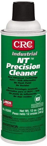 CRC - 12 Ounce Aerosol Electrical Grade Cleaner/Degreaser - 30,800 Volt Dielectric Strength, Nonflammable, Food Grade - Exact Tool & Supply