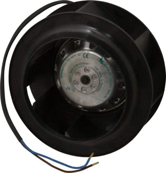 EBM Papst - Direct Drive, 170 CFM, Blower - 230 Volts, 3,200 RPM - Exact Tool & Supply