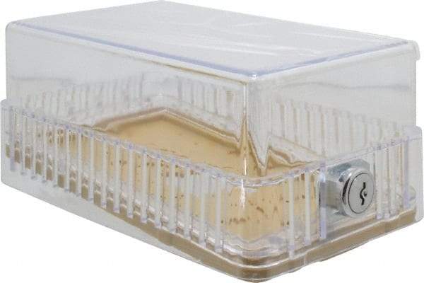 Value Collection - Plastic, Dual Base Thermostat Guard - 3-1/2" Inside Width x 3" Inside Depth x 6-3/8" Inside Height - Exact Tool & Supply