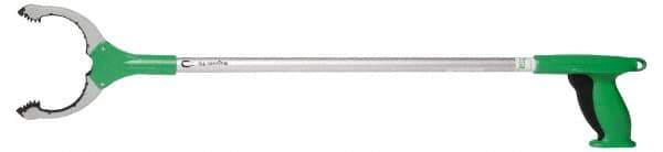 Unger - 32" Long Trash Pick Up Tool - Aluminum, Use for Bottles, Cans, Debris, Paper - Exact Tool & Supply