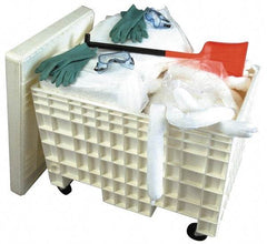 PRO-SAFE - Hazardous Materials Spill Kit - HDPE Mobile Spill Cart - Exact Tool & Supply