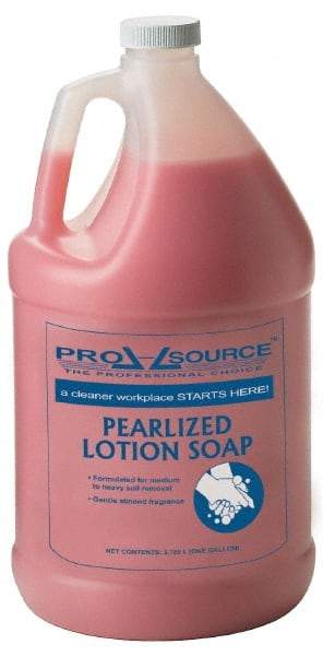 PRO-SOURCE - 1 Gal Bottle Liquid Soap - Hand Soap, Pink, Almond Scent - Exact Tool & Supply