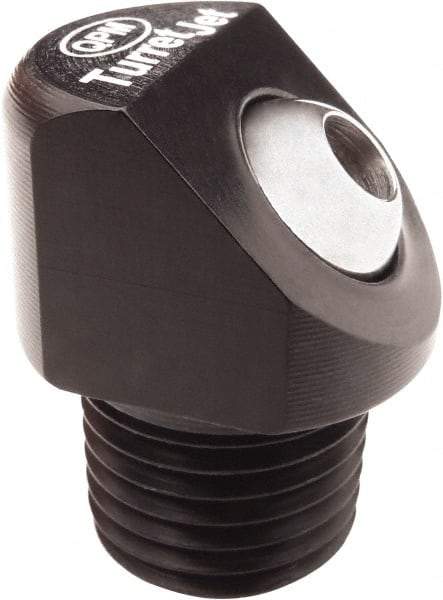 QPM Products - 5/16" Hose Inside Diam, Coolant Hose Nozzle - NPT, for Use with CNC Lathes - Exact Tool & Supply