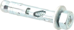 Powers Fasteners - 5/16" Diam, 5/16" Drill, 1-1/2" OAL, 1/2" Min Embedment Sleeve Concrete Anchor - 1018 Steel, Hex Nut Head, Hex Drive - Exact Tool & Supply