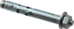 Powers Fasteners - 5/16" Diam, 5/16" Drill, 2-1/2" OAL, 1/2" Min Embedment Sleeve Concrete Anchor - 1018 Steel, Hex Nut Head, Hex Drive - Exact Tool & Supply