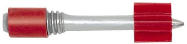 Powers Fasteners - 1/4-20 Thread, 0.145" Shank Diam, Grade 1062 Steel Powder Actuated Threaded Stud - 1-1/4" Shank Length, 3/4" Thread Length - Exact Tool & Supply