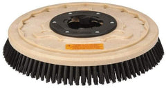 PRO-SOURCE - 17" Diam Scrubbing Brush - 15" Machine, 1-1/2" Trim Length, Black Pad, Polypropylene - Exact Tool & Supply