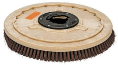 PRO-SOURCE - 20" Diam Stripping Brush - 20" Machine, 1-1/2" Trim Length, Black Pad, Silicone Carbide & Nylon - Exact Tool & Supply