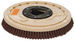 PRO-SOURCE - 17" Diam Stripping Brush - 15" Machine, 1-1/2" Trim Length, Black Pad, Silicone Carbide & Nylon - Exact Tool & Supply