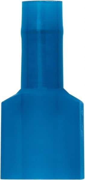 3M - 16 to 14 AWG, Vinyl, Partially Insulated, Female Wire Disconnect - 1/4 Inch Wide Tab, Blue, RoHS 2011/65/EU Compliant - Exact Tool & Supply