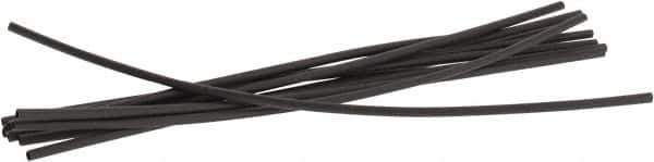 3M - 6" Long, 2:1, Polyolefin Heat Shrink Electrical Tubing - Black - Exact Tool & Supply