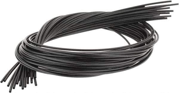 3M - 48" Long, 2.5:1, Polyolefin Heat Shrink Electrical Tubing - Black - Exact Tool & Supply