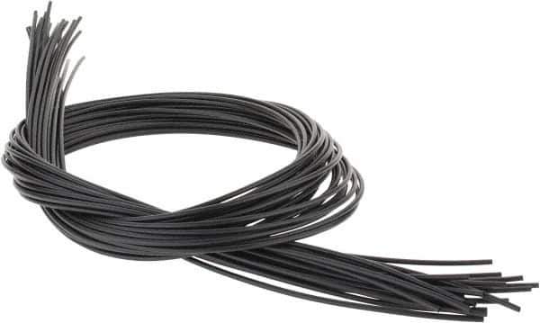 3M - 48" Long, 2:1, Polyolefin Heat Shrink Electrical Tubing - Black - Exact Tool & Supply