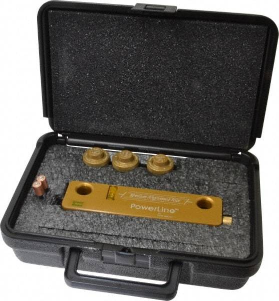 Laser Tools Co. - Green Beam Sheave Alignment System - Includes (3) Retro-Reflective Adjustable Alignment Targets, Foam Filled Hard Carry Case, GL80 PowerLine Sheave Alignment Tool - Exact Tool & Supply