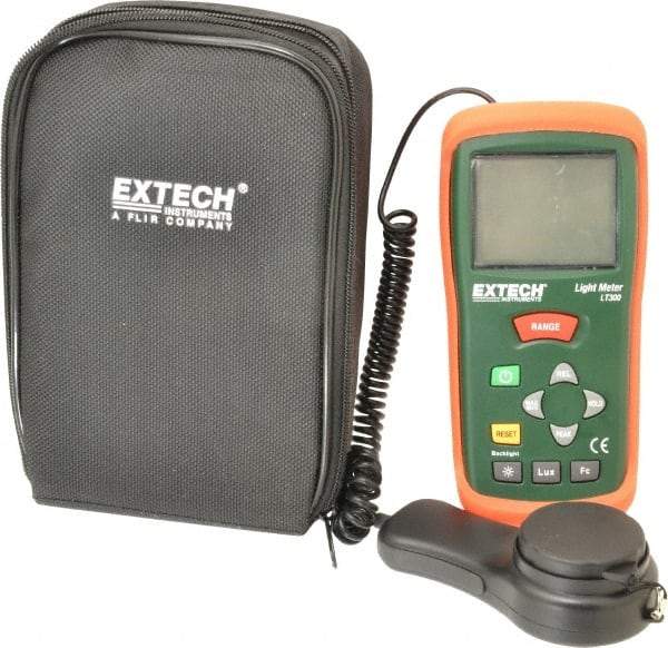 Extech - 40 to 40,000 FC, Light Meter - 5 Accuracy, Compatible with Light Lighting - Exact Tool & Supply
