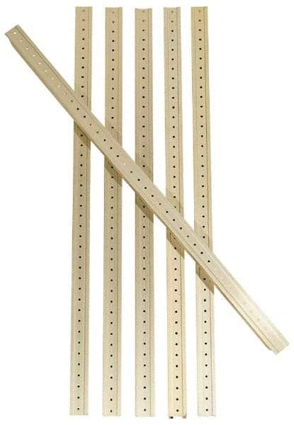 Value Collection - 15-3/4 Long, 5/8 Inch Wide, Alum T-Slot Cover - 6 Piece - Exact Tool & Supply