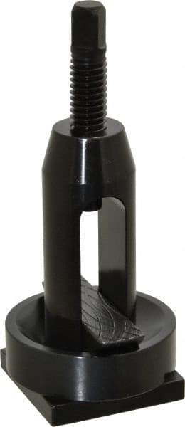 Value Collection - 13 and Under Inch Lathe Swing, Rocker Tool Post - 1-7/8 x 5/8 Inch Opening, 3-3/8 Inch Overall Height, 2 x 2 x 5/16 Inch Plate - Exact Tool & Supply