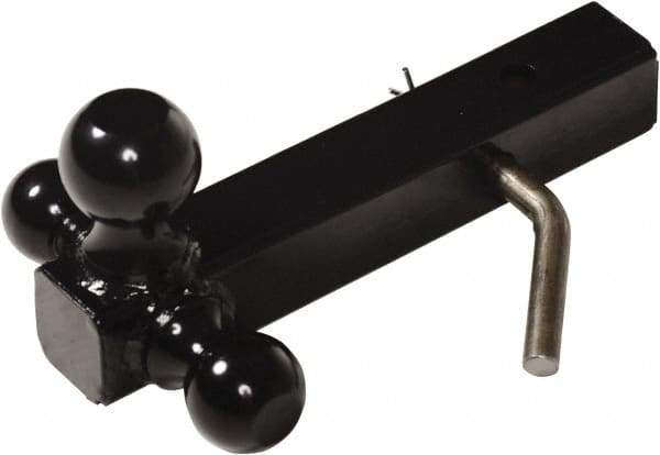 Vestil - 3,500, 5,000 & 10,000 Lb Capacity, 12" Long, 2" Shank, Triball Hitch Drawbar - 1-7/8, 2 & 2-5/16" Ball Diam - Exact Tool & Supply