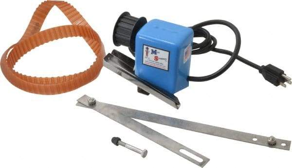 Mini-Skimmer - 18" Reach, 1 GPH Oil Removal Capacity, 115 Max Volt Rating, Belt Oil Skimmer - 40 to 125°F - Exact Tool & Supply