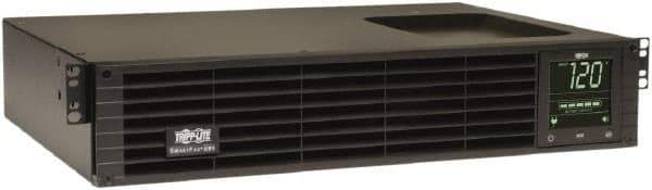 Tripp-Lite - 15 Amp, 1,500 VA, Tower & Rack Mount Line Interactive Backup Uninterruptible Power Supply - Backup 4-1/2 min with Full Load & 10 min with Half Load, 120 VAC Input & Output, 1,350 Watt Output, 1 Phases, 8 Outlets - Exact Tool & Supply
