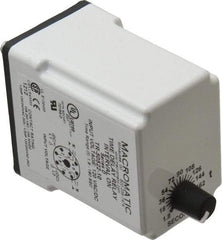 Macromatic - 8 Pin, Multiple Range DPDT Time Delay Relay - 10 Contact Amp, 120 VAC/VDC, Knob - Exact Tool & Supply