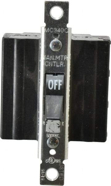 Cooper Wiring Devices - 3 Poles, 40 Amp, 3PST, NEMA, Open Toggle Manual Motor Starter - 56.64mm Wide x 42.16mm Deep x 95.25mm High, 20 hp, CSA C22.2 No. 14, NEMA 1 & UL 508 - Exact Tool & Supply