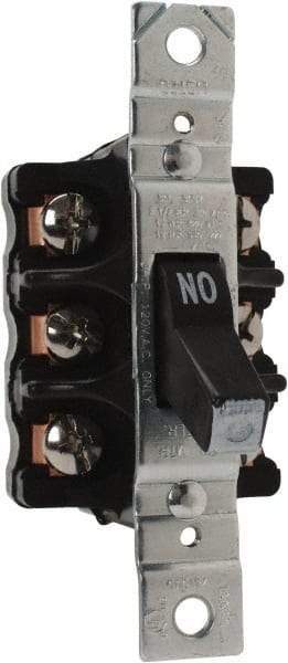 Cooper Wiring Devices - 3 Poles, 30 Amp, 3PST, NEMA, Open Toggle Manual Motor Starter - 42.93mm Wide x 44.45mm Deep x 96.77mm High, 15 hp, CSA C22.2 No. 14, NEMA 1 & UL 508 - Exact Tool & Supply