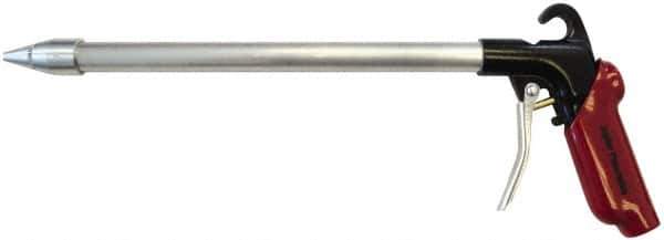 Value Collection - 120 Max psi Whisper Jet Pistol Grip Blow Gun - 1/4 NPT Inlet, 12" Tube Length, Aluminum - Exact Tool & Supply