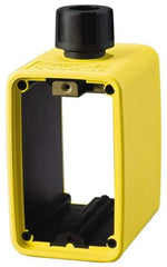 Cooper Wiring Devices - 1 Gang, Thermoplastic Rectangle Portable Outlet Box - 6-1/2" Overall Height x 4-1/4" Overall Width x 2-5/8" Overall Depth, Weather Resistant - Exact Tool & Supply