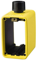 Cooper Wiring Devices - 1 Gang, Thermoplastic Rectangle Portable Outlet Box - 6-1/2" Overall Height x 4-1/4" Overall Width x 2-5/8" Overall Depth, Weather Resistant - Exact Tool & Supply