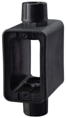 Cooper Wiring Devices - 1 Gang, Thermoplastic Rectangle Portable Outlet Box - 6-1/2" Overall Height x 4-1/4" Overall Width x 2-5/8" Overall Depth, Weather Resistant - Exact Tool & Supply