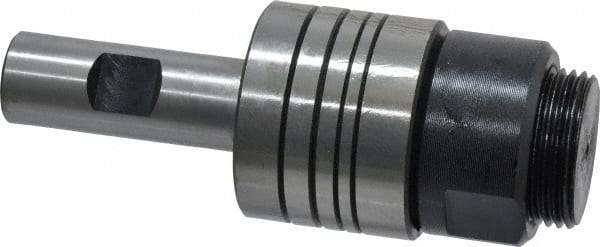 Interstate - 1-1/4" Diam Milling Machine Arbor - Stub Style, Straight Shank, 3/4" Shank Diam, 118.3mm OAL - Exact Tool & Supply