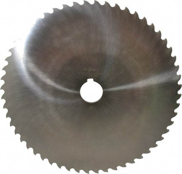 Value Collection - 10" Diam x 3/16" Blade Thickness x 1-1/4" Arbor Hole Diam, 56 Tooth Slitting and Slotting Saw - Arbor Connection, Right Hand, Uncoated, High Speed Steel, Concave Ground, Contains Keyway - Exact Tool & Supply