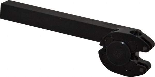 Made in USA - 5 Inch Overall Length x 1 Inch Overall Width, 0.44 Inch Capacity, Right Hand Cut, Scissor and Straddle Type Knurler - 5/16 Inch Diameter, 4-1/2 Inch Shank Length x 1/2 Inch Shank Width x 1/2 Inch Shank Height, Square Shank, BP Series - Exact Tool & Supply