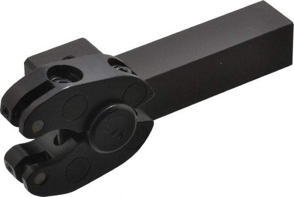 Made in USA - 0.06 to 3/4 Inch Capacity, Right Hand Cut, Scissor and Straddle Type Knurler - 1/2 Inch Diameter, 4 Inch Shank Length x 3/4 Inch Shank Width Square Shank, EP Series - Exact Tool & Supply