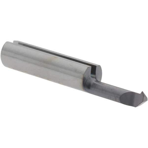 Iscar - 8mm Cutting Depth, 3mm Diam, Internal Thread, Solid Carbide, Single Point Threading Tool - TiAlN Finish, 22mm OAL, 3mm Shank Diam, 0.3mm Projection from Center, 0.5mm Max Pitch, 60° Profile Angle - Exact Tool & Supply