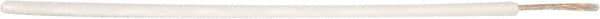 Made in USA - 22 AWG, 7 Strand, 500' OAL, Tinned Copper Hook Up Wire - White PVC Jacket, 0.091" Diam - Exact Tool & Supply