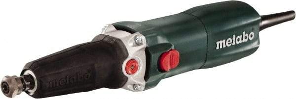 Metabo - 1/4 Inch Collet, 10,000 to 30,500 RPM, lnline, Electric Die Grinder - 6.4 Amp - Exact Tool & Supply