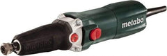 Metabo - 1/4 Inch Collet, 10,000 to 30,500 RPM, lnline, Electric Die Grinder - 6.4 Amp - Exact Tool & Supply