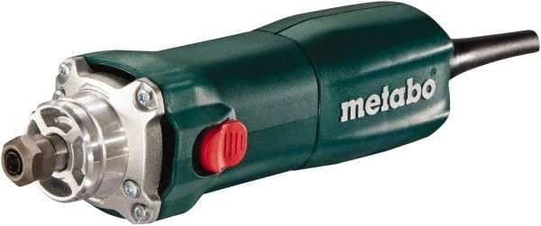 Metabo - 1/4 Inch Collet, 13,000 to 34,000 RPM, lnline, Electric Die Grinder - 6.4 Amp - Exact Tool & Supply