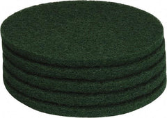 PRO-SOURCE - Stripping Pad - 17" Machine, Green Pad, Polyester - Exact Tool & Supply