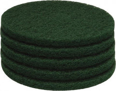 PRO-SOURCE - Stripping Pad - 15" Machine, Green Pad, Polyester - Exact Tool & Supply